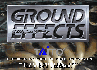 Ground Effects + Super Ground Effects (Japan) Title Screen